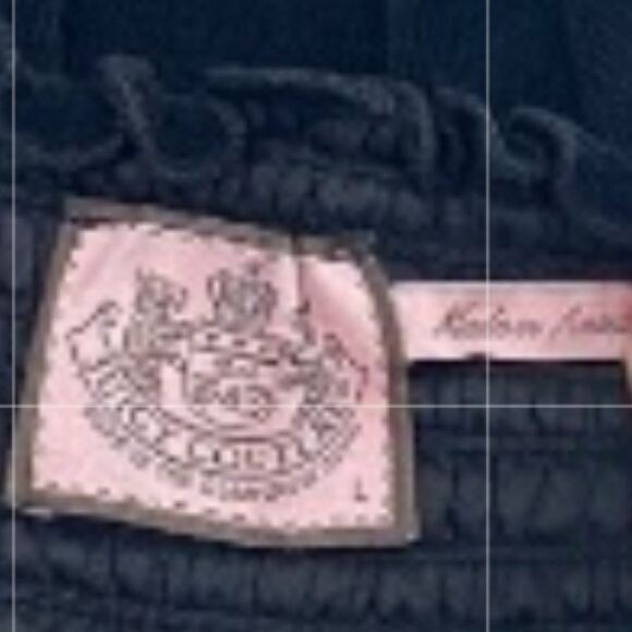 JUICY COUTURE Dress Terry Y2K 90s Babydoll Ruffle Hem Keyhole Mini Black Size L - Picture 8 of 9